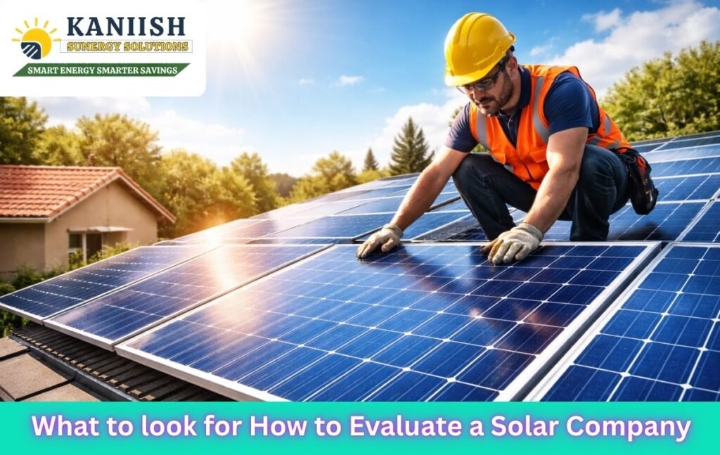 Solar company evaluation process for rooftop solar installation